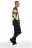 Fields Black/Orange Double Layer Long Sleeve Graphic T-Shirt sold by Rockstar Original