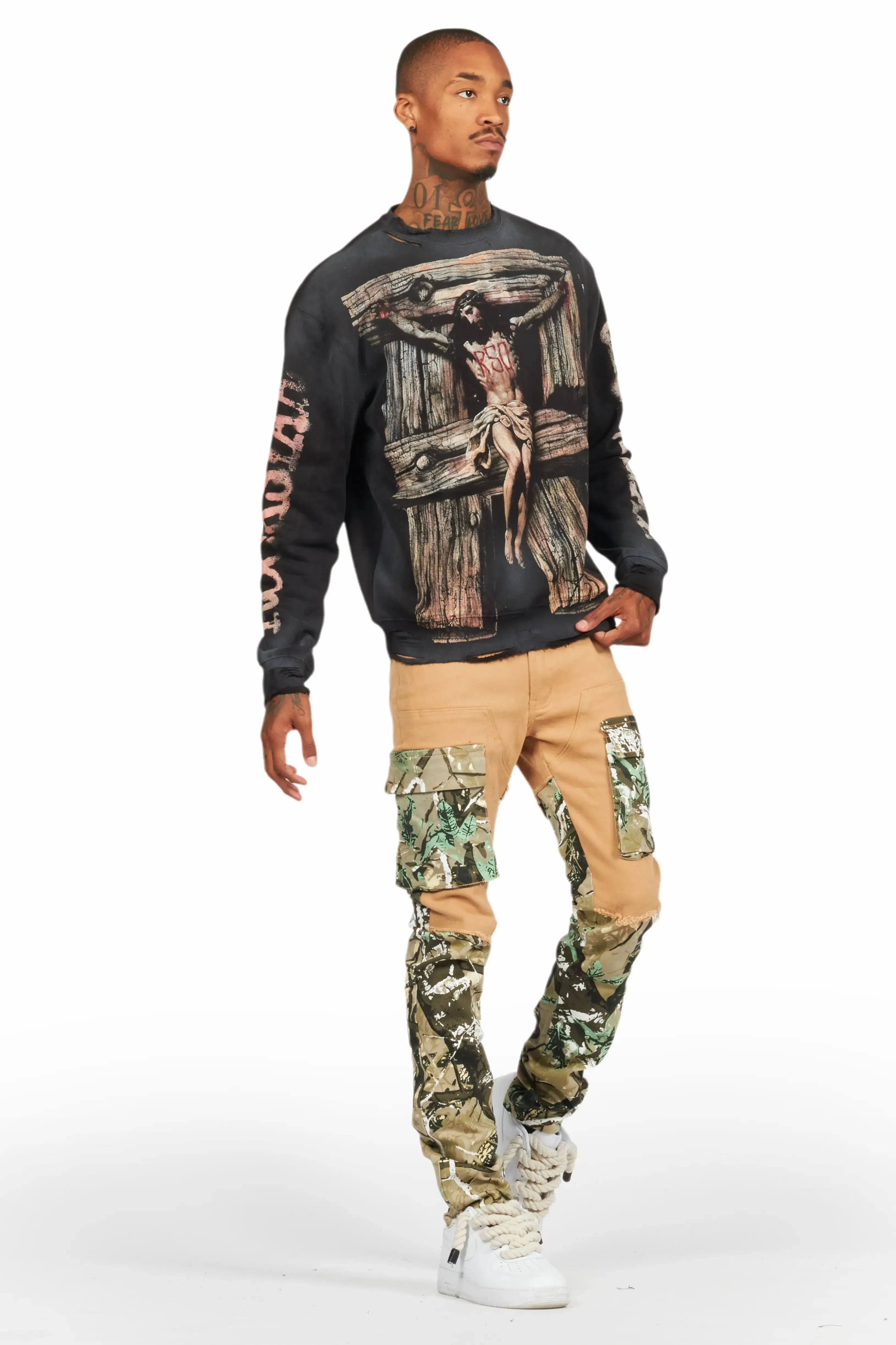 Denka Beige Slim Fit Jean sold by Rockstar Original product image thumbnail 4