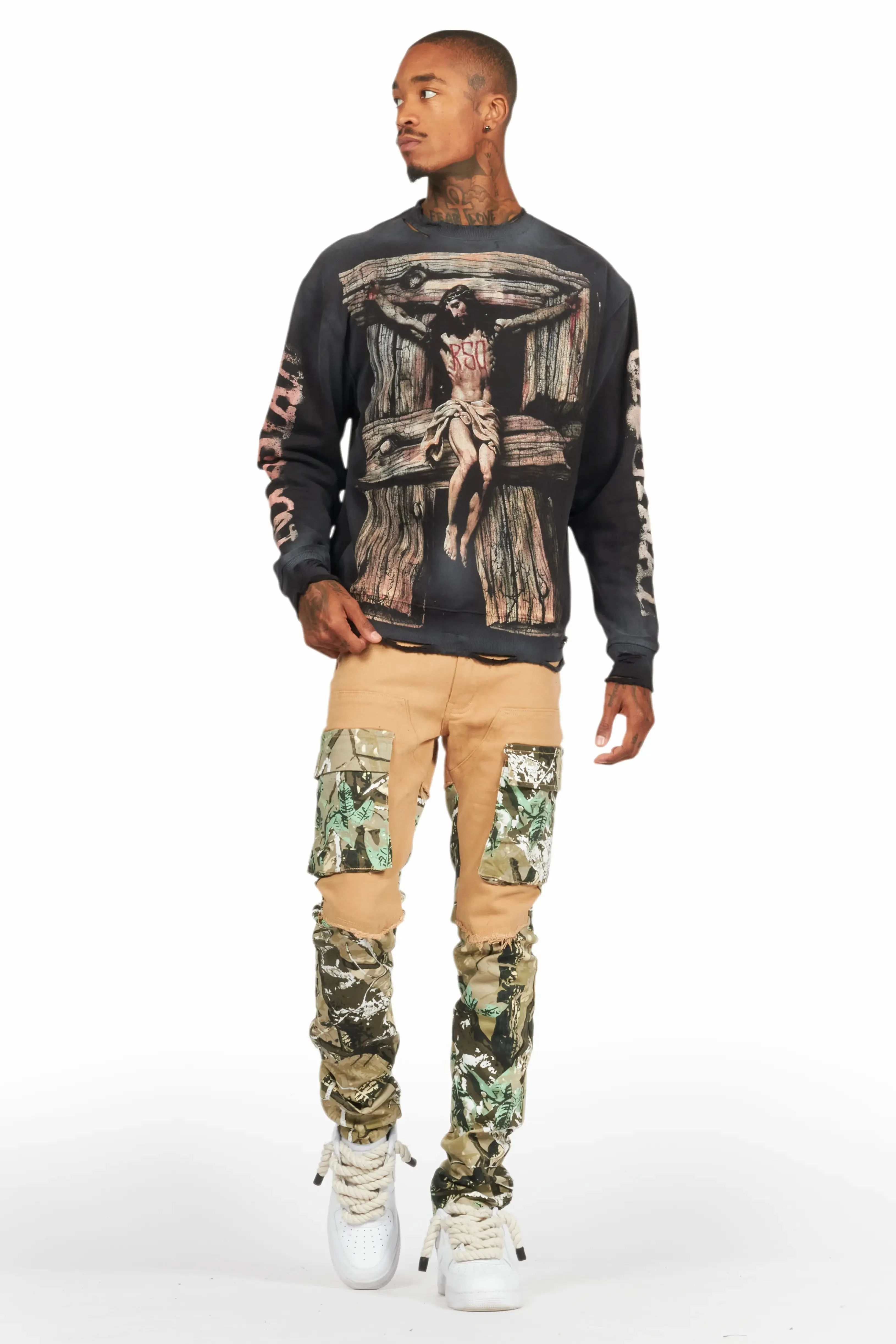Denka Beige Slim Fit Jean sold by Rockstar Original product image thumbnail 3