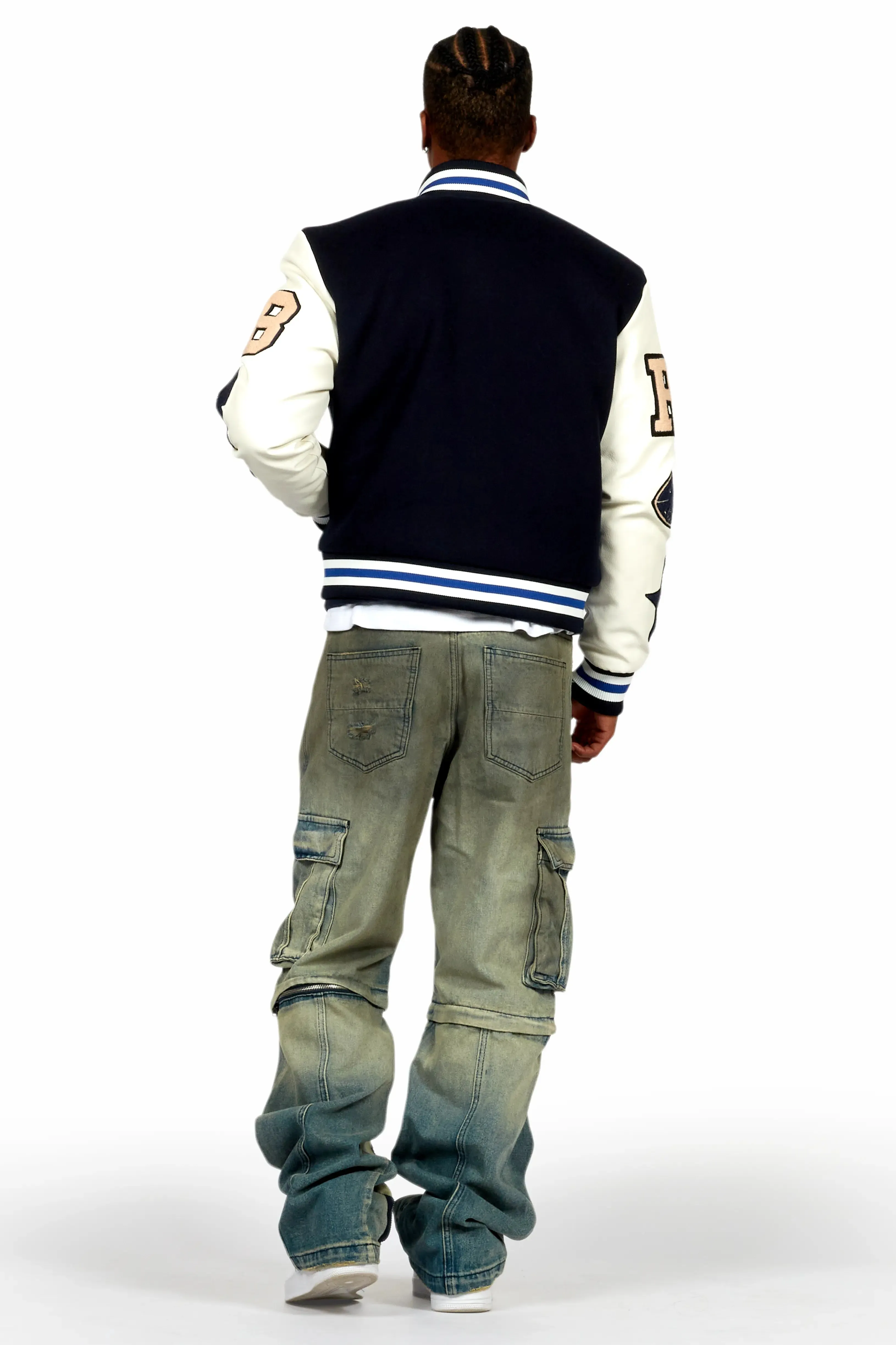 Rupert Vintage Blue Baggy Fit Zip Off Jean sold by Rockstar Original product image thumbnail 5