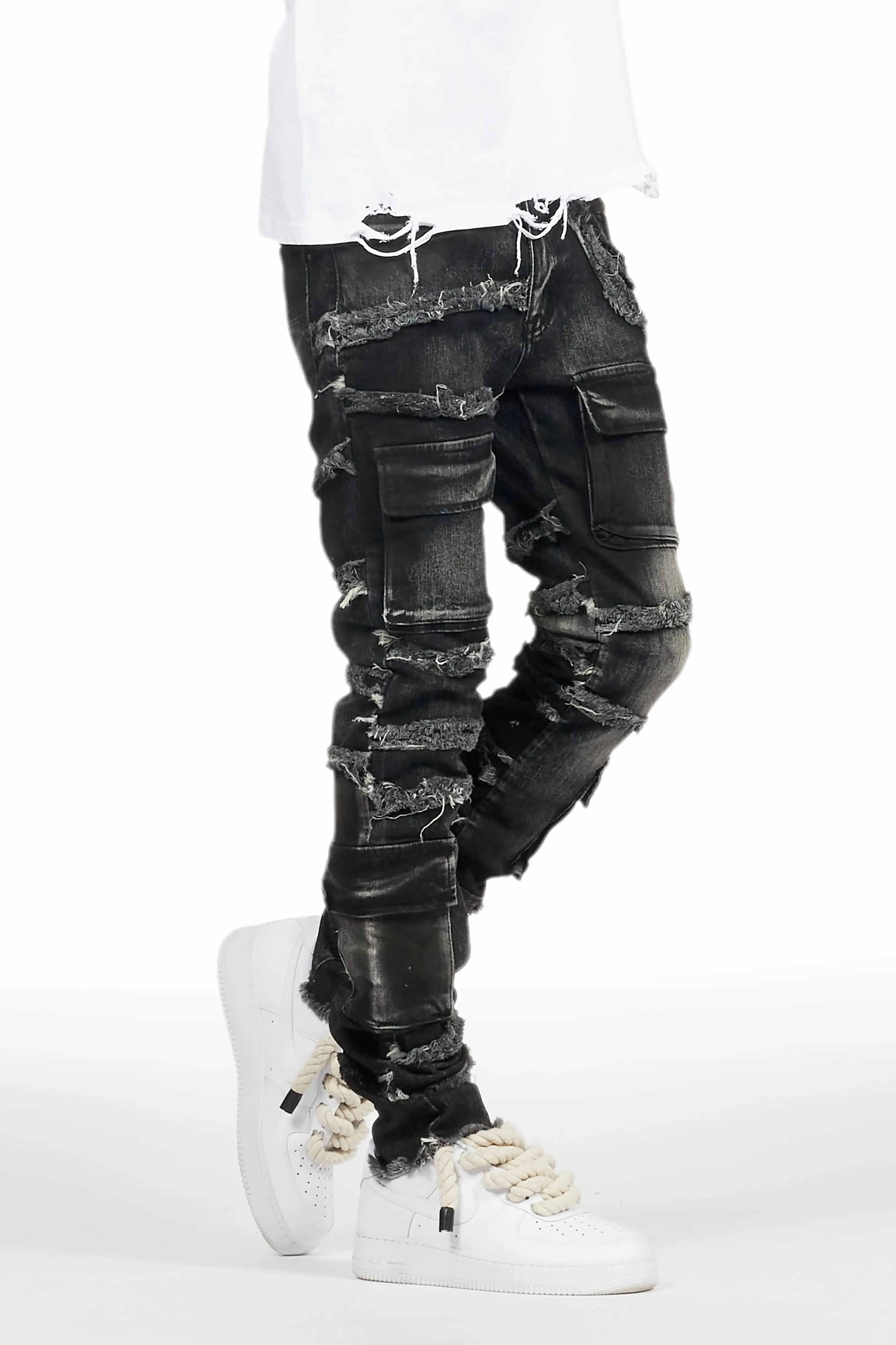 Yves Grey Skinny Cargo Jean sold by Rockstar Original