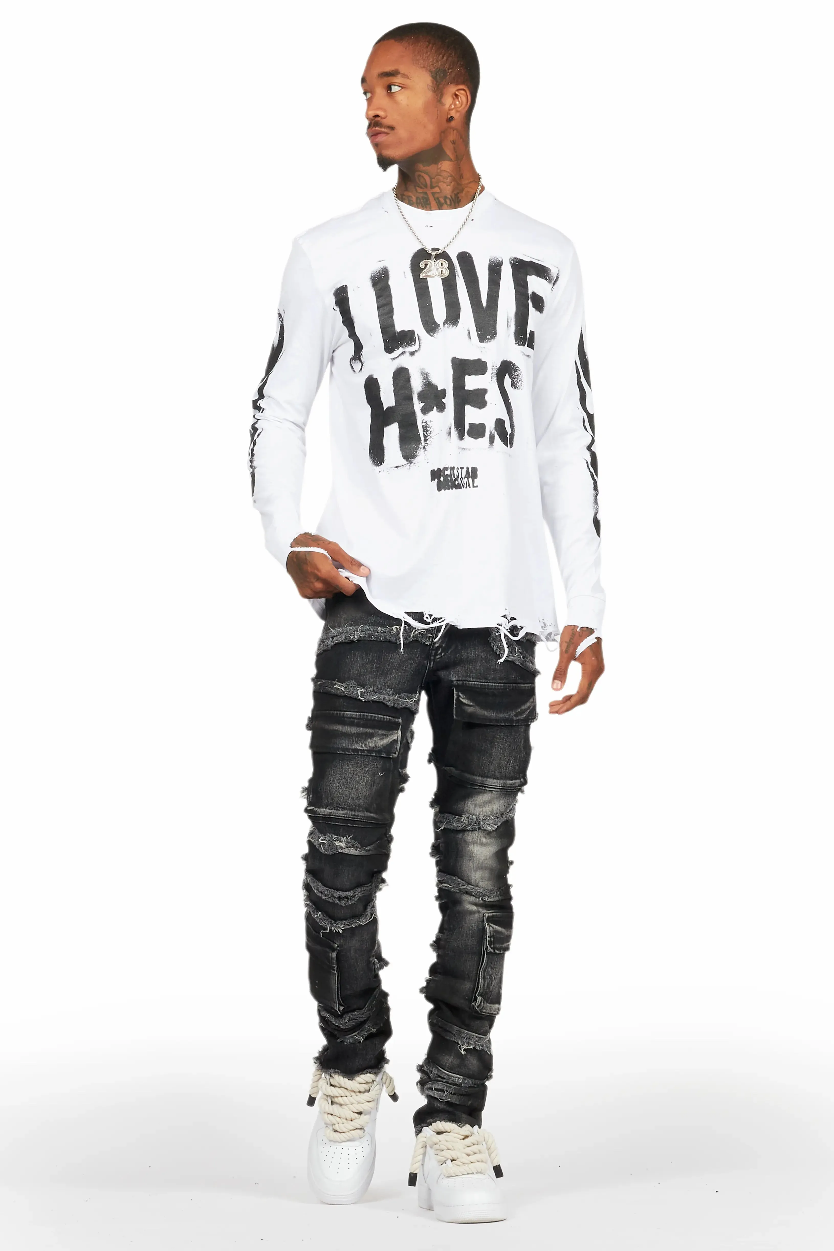 Yves Grey Skinny Cargo Jean sold by Rockstar Original product image thumbnail 3