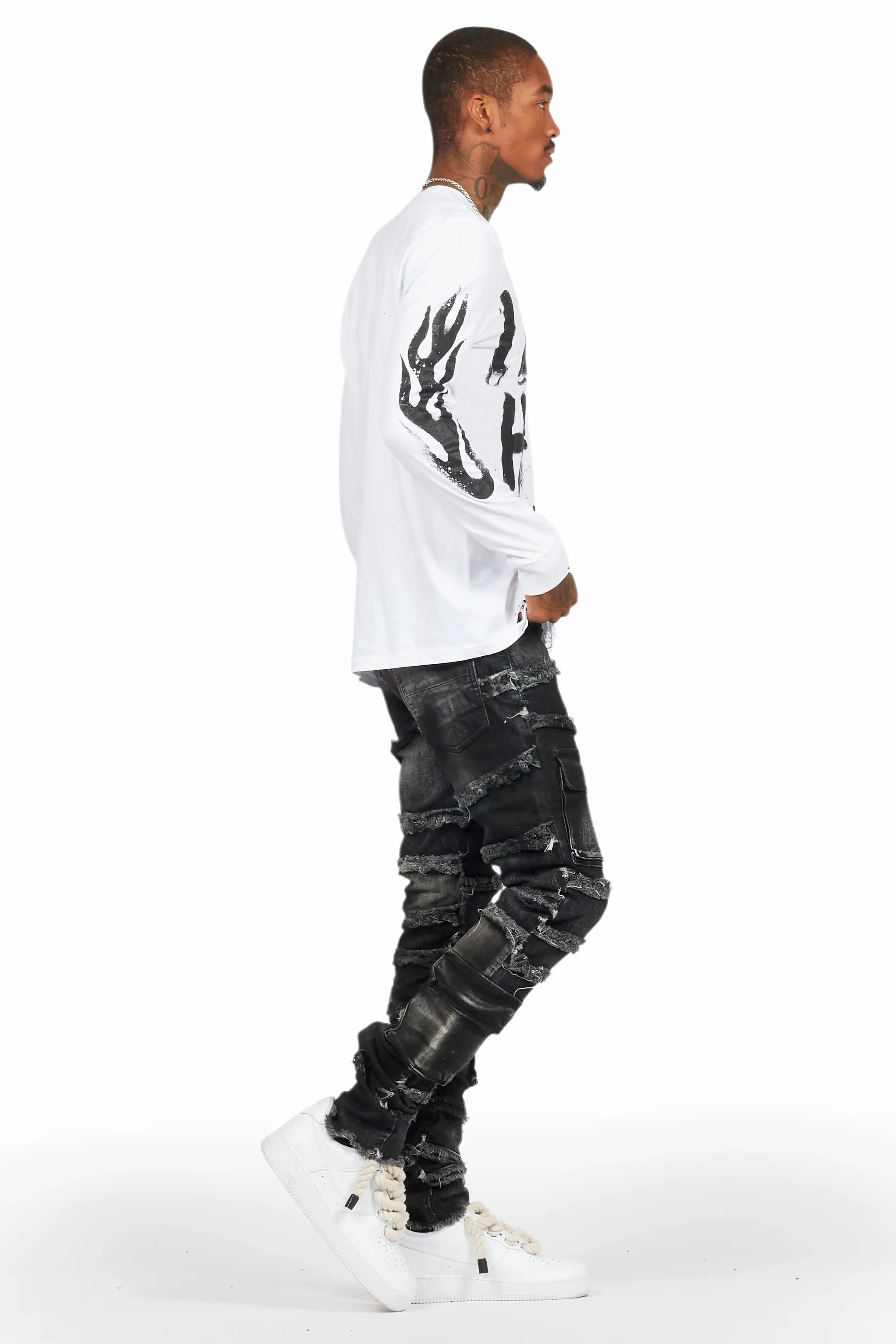 Yves Grey Skinny Cargo Jean sold by Rockstar Original product image thumbnail 4