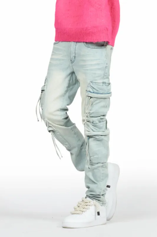 Rodion Blue Slim Fit Cargo Jean sold by Rockstar Original