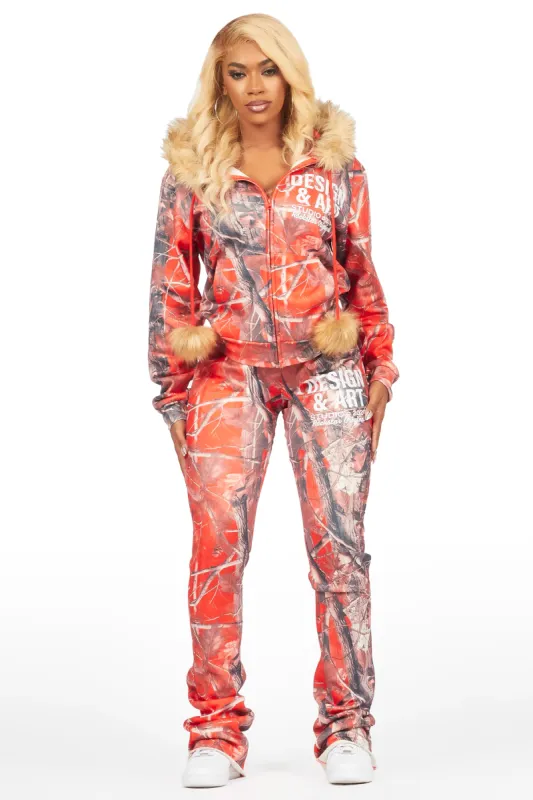 Benita Red Tree Camo Super Stacked Trackset sold by Rockstar Original