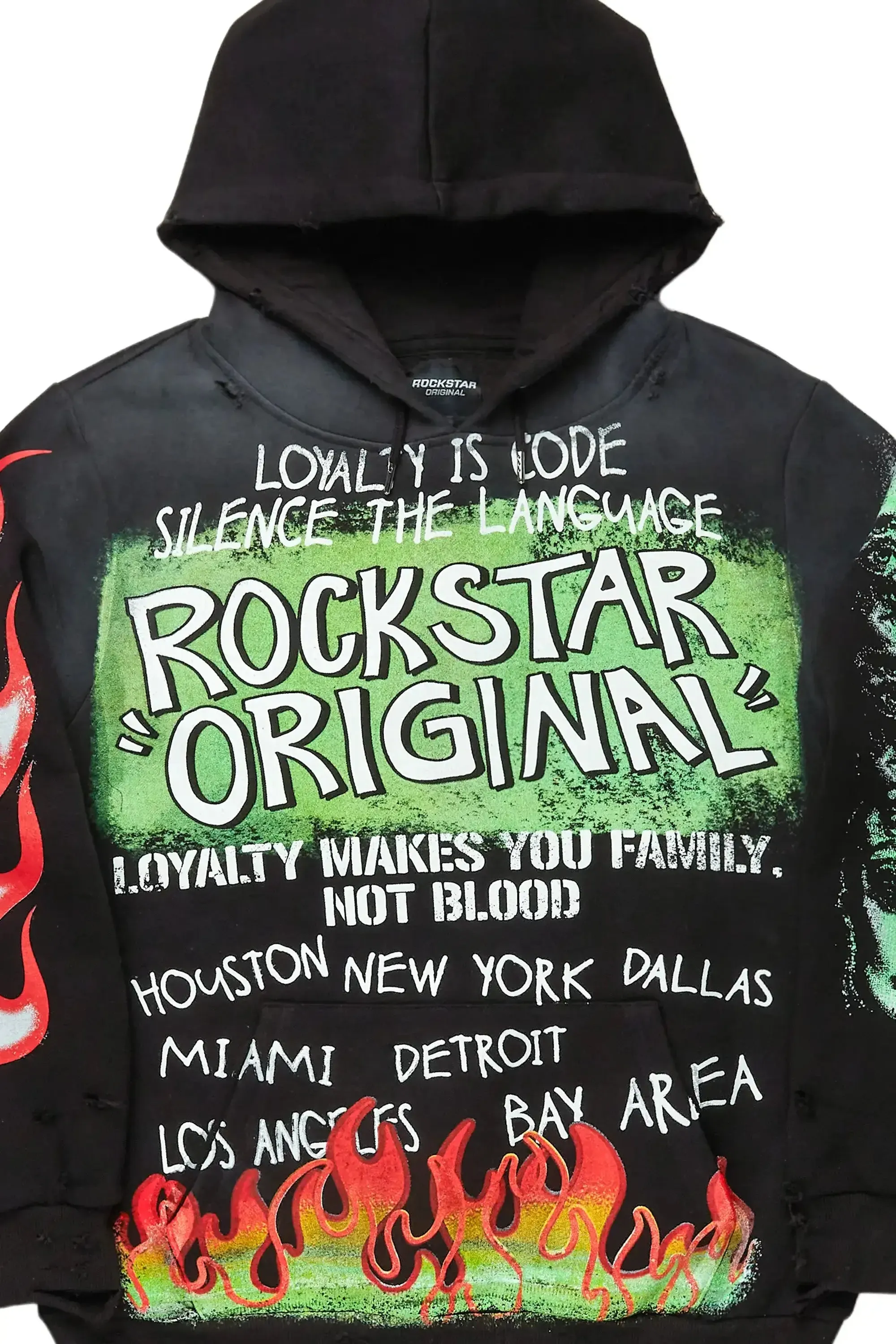 Bridgette Black Oversized Hoodie sold by Rockstar Original product image thumbnail 2