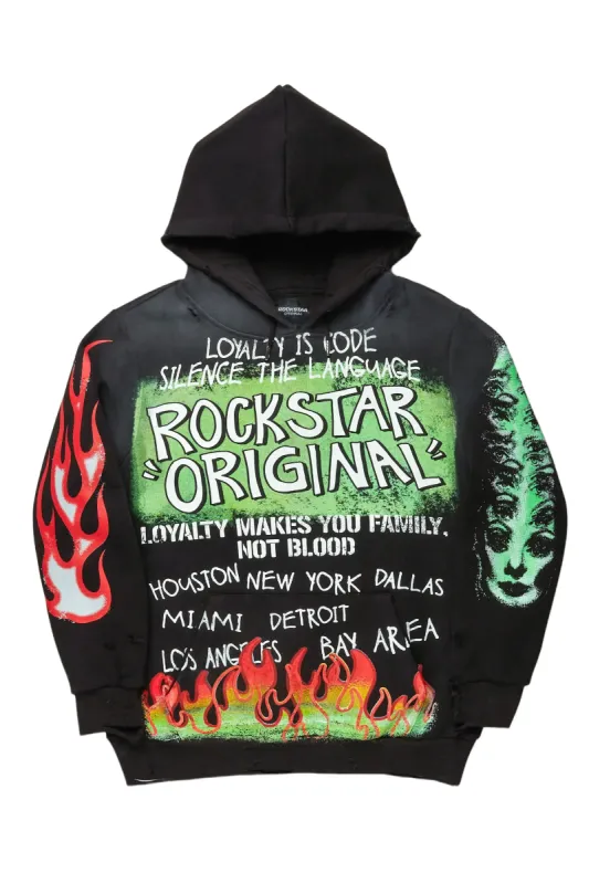 Bridgette Black Oversized Hoodie sold by Rockstar Original