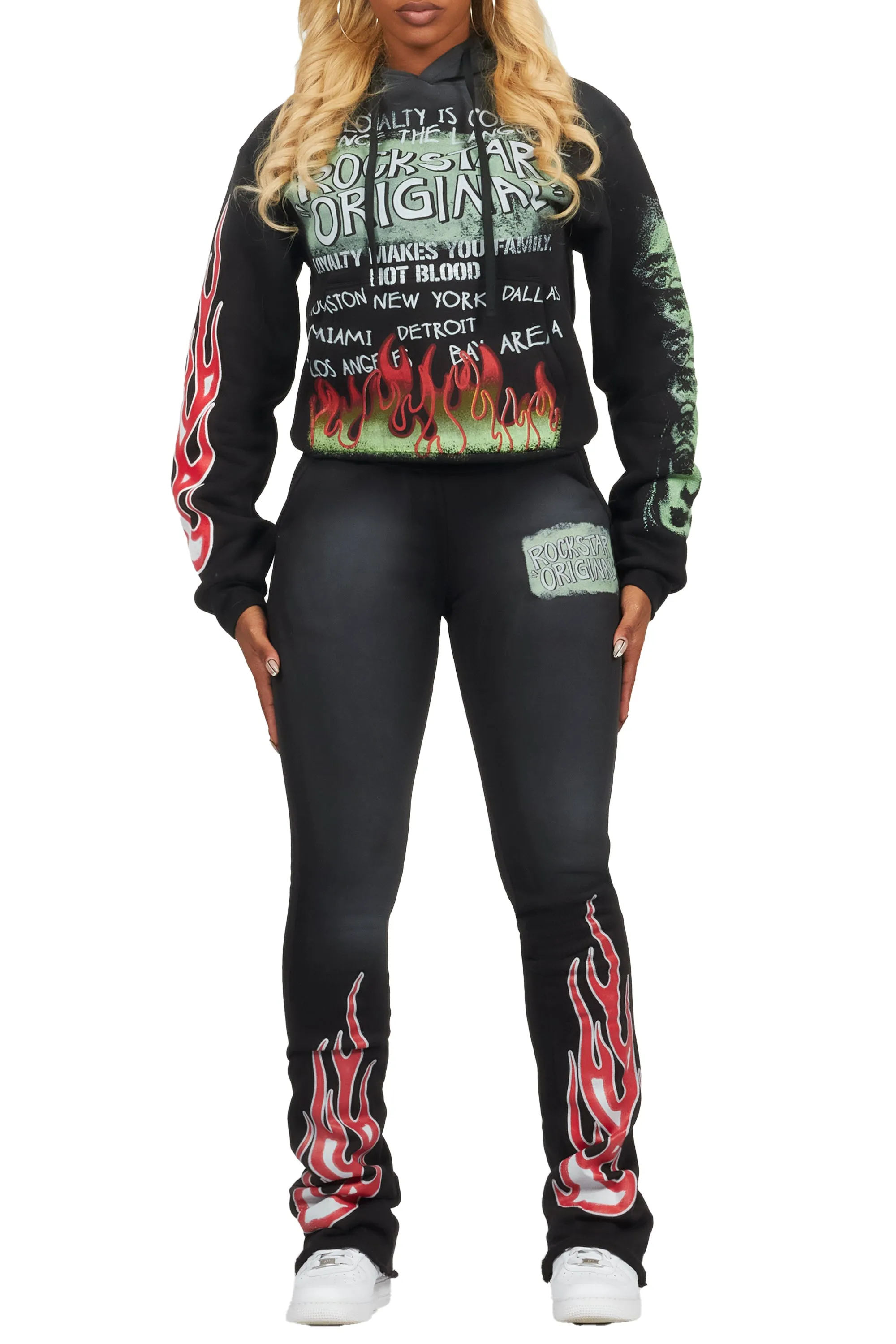 Marcey Black Super Stacked Trackset sold by Rockstar Original product image thumbnail 3