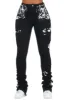 Shannona Black Painted Super Stacked Jean sold by Rockstar Original