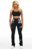 Shannona Black Painted Super Stacked Jean sold by Rockstar Original