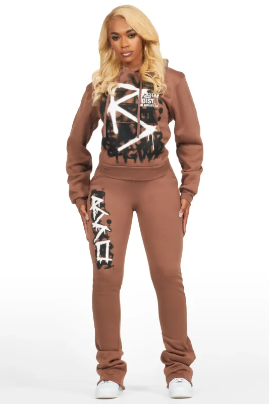 Tanesha Mocha Super Stacked Trackset sold by Rockstar Original