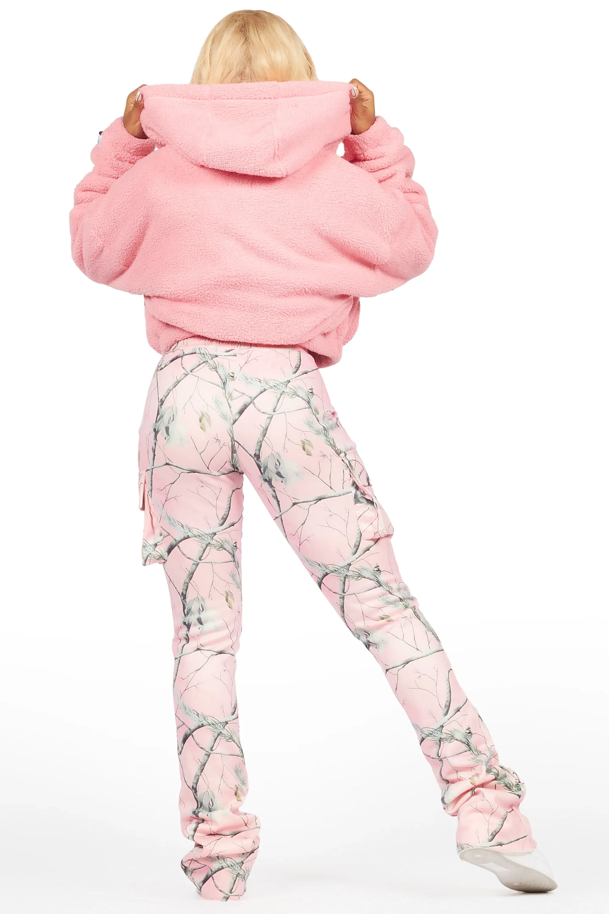 Lonia Pink Sherpa Jacket sold by Rockstar Original product image thumbnail 5