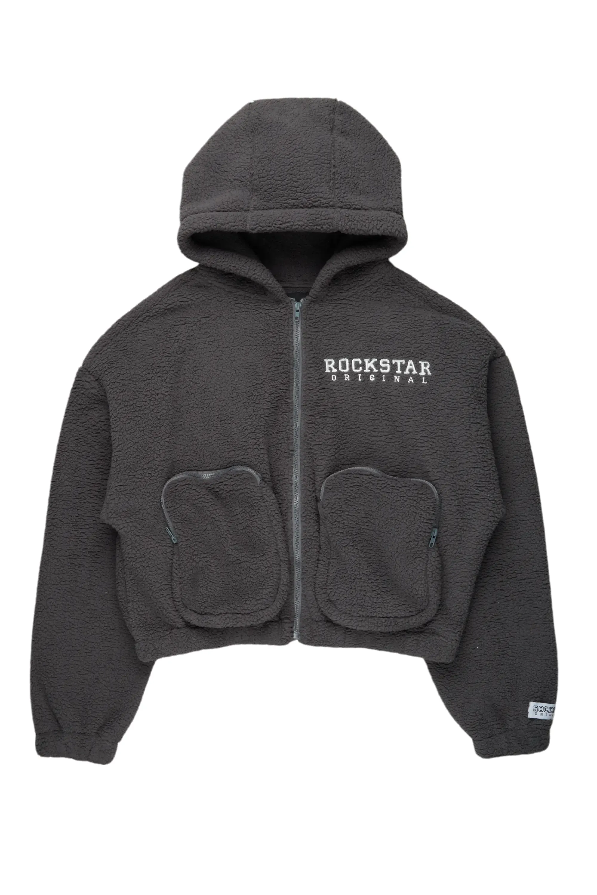 Lonia Grey Sherpa Jacket sold by Rockstar Original product image thumbnail 2