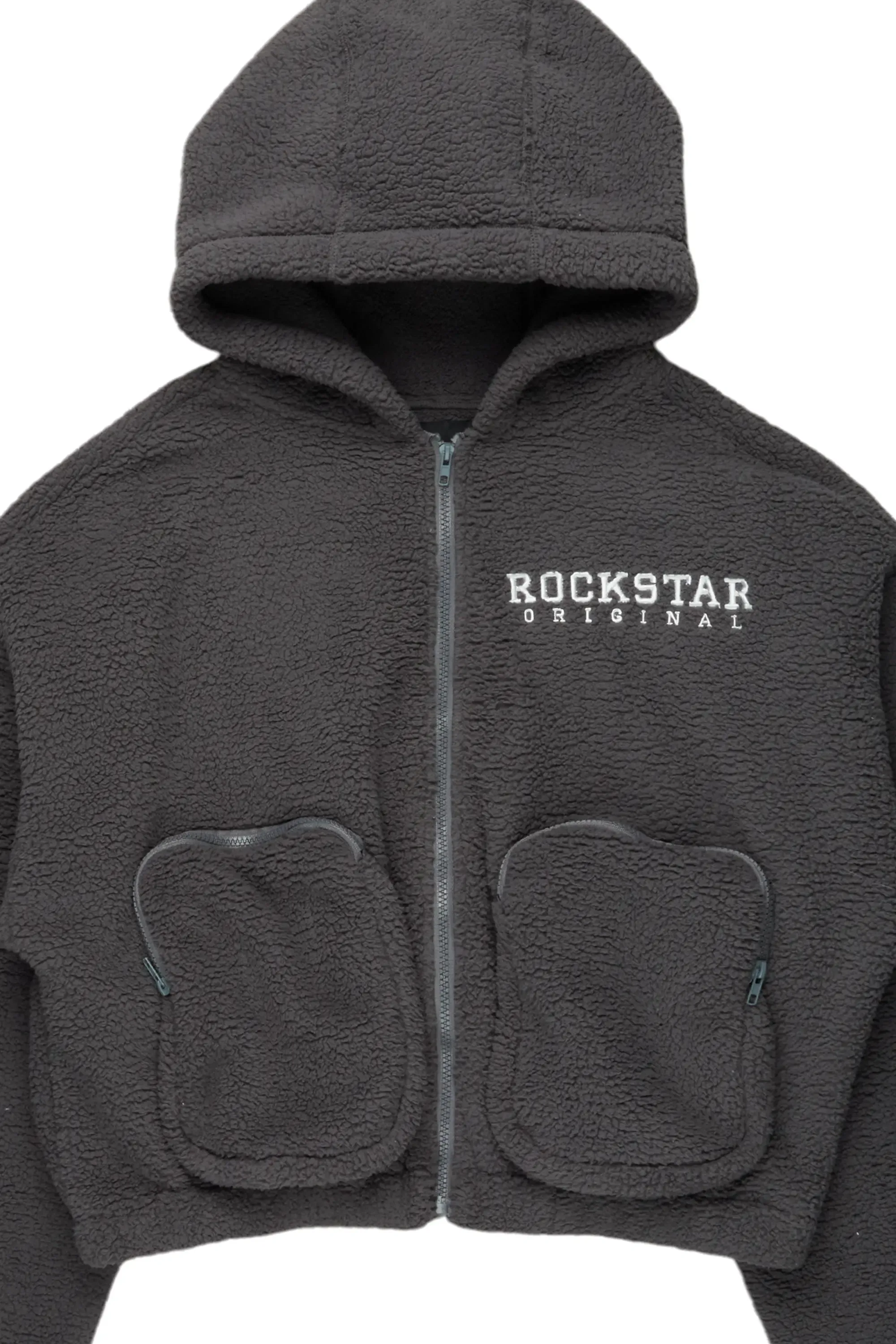 Lonia Grey Sherpa Jacket sold by Rockstar Original product image thumbnail 5