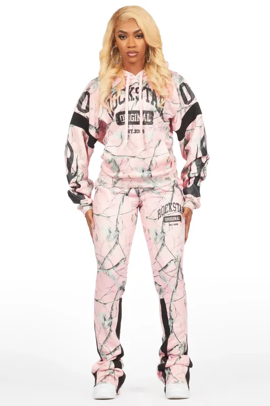 Ethelda Pink Tree Camo Super Stacked Trackset sold by Rockstar Original