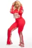 Linnea Red/Pink Tapestry Stacked Trackset sold by Rockstar Original