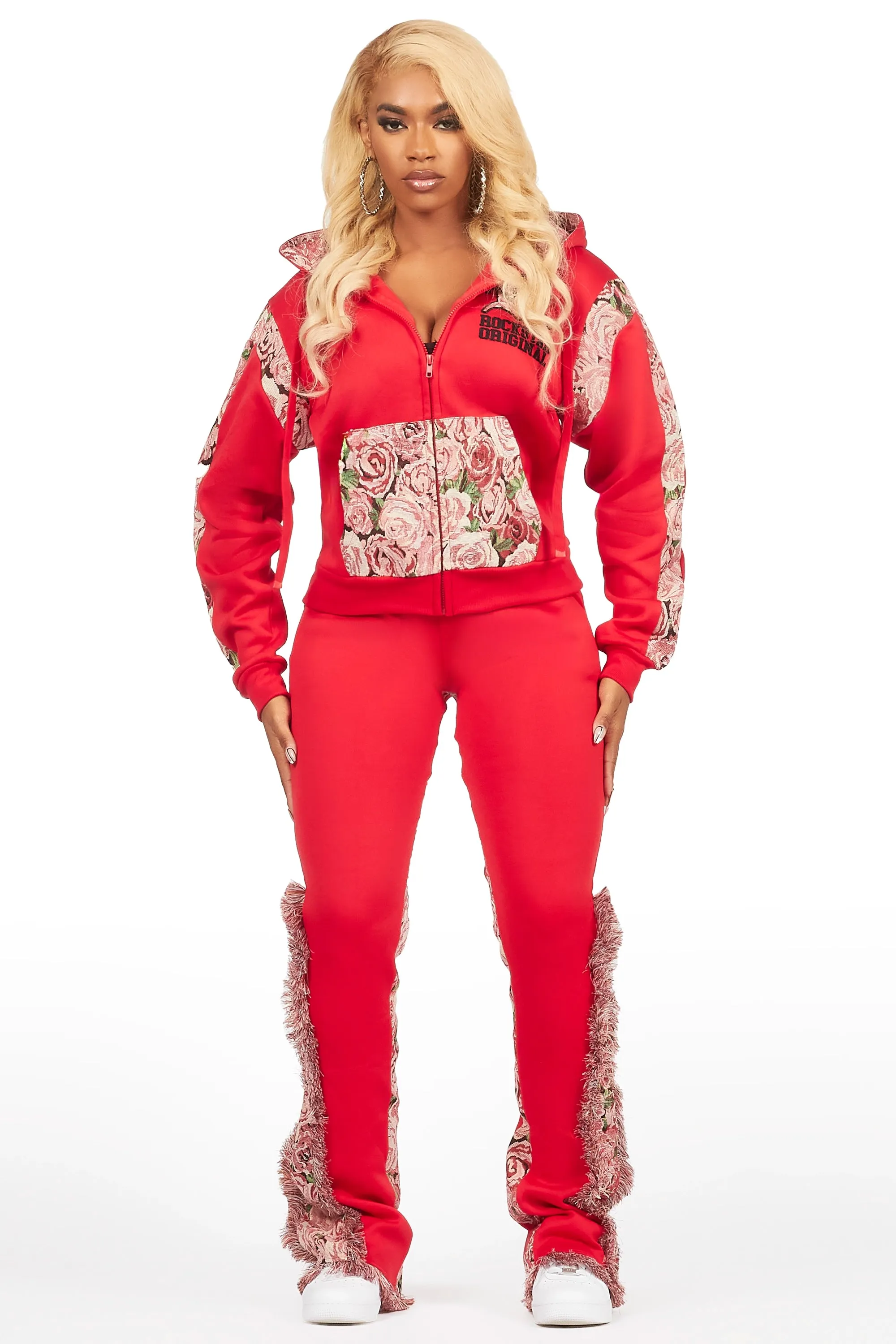 Linnea Red/Pink Tapestry Stacked Trackset sold by Rockstar Original