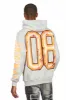 Fields Grey/Orange Distressed Graphic Hoodie sold by Rockstar Original