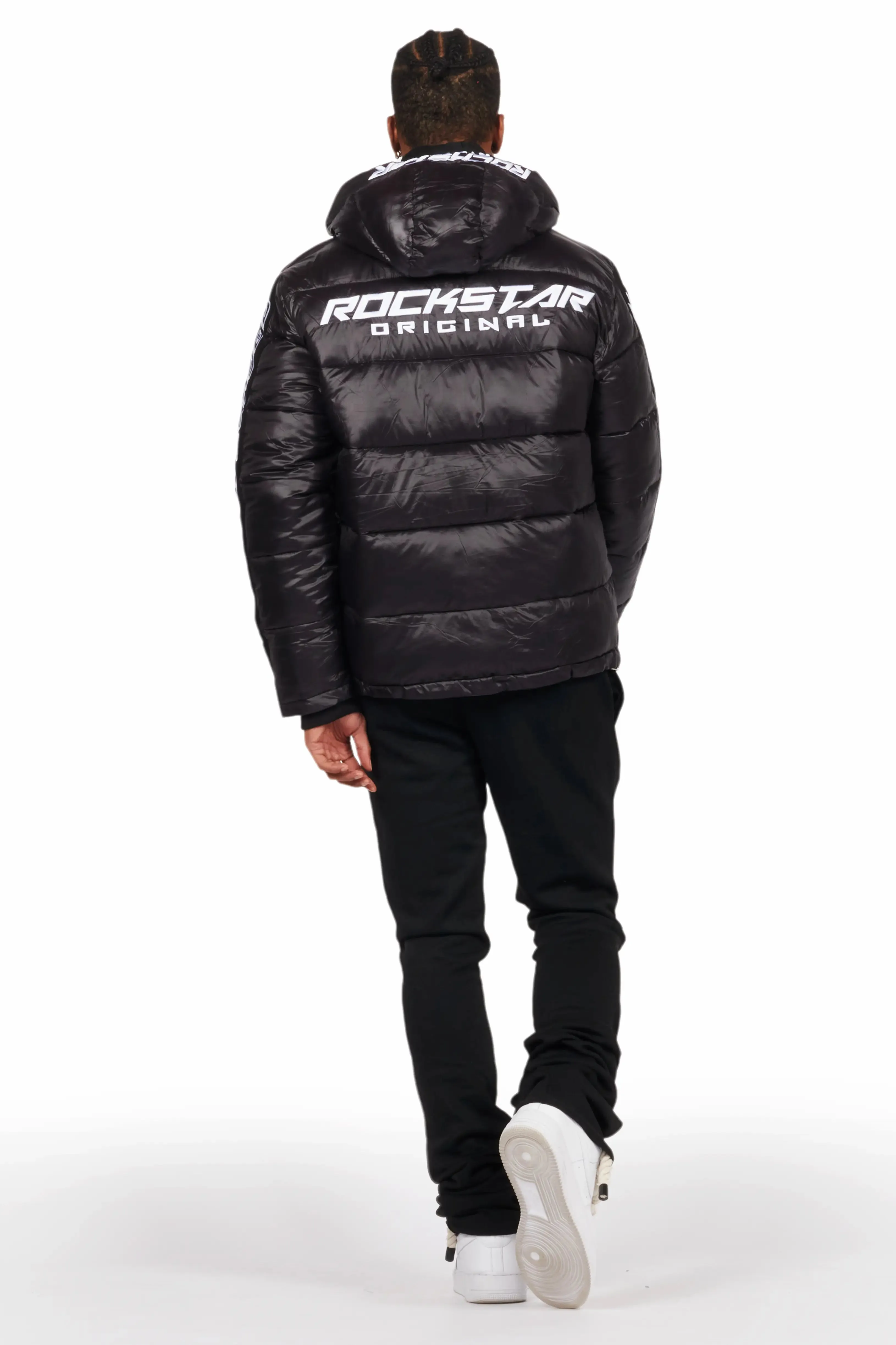 Alasia Jet Black Puffer Jacket sold by Rockstar Original product image thumbnail 5
