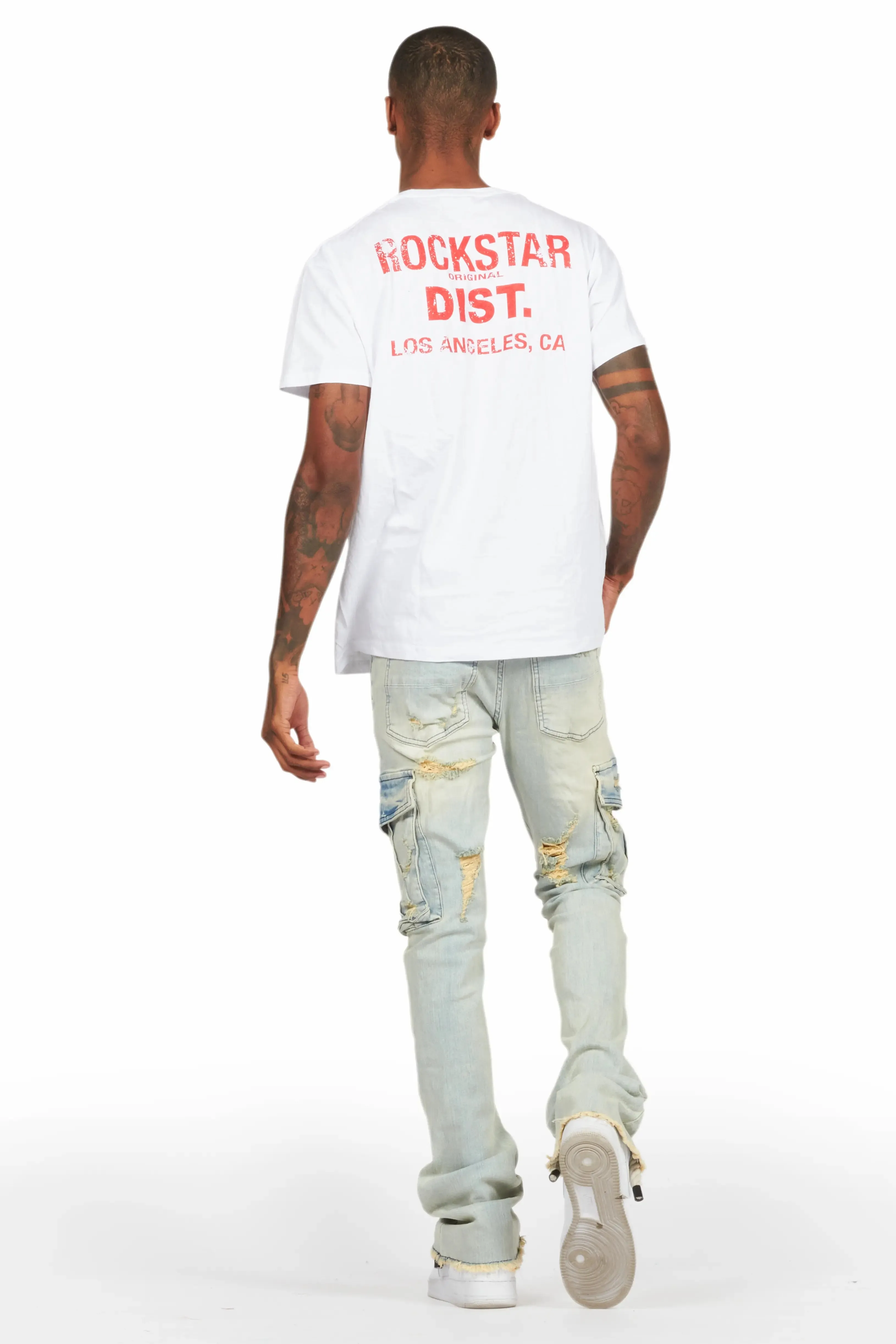 Adalee Blue Cargo Stacked Flare Jean sold by Rockstar Original product image thumbnail 5