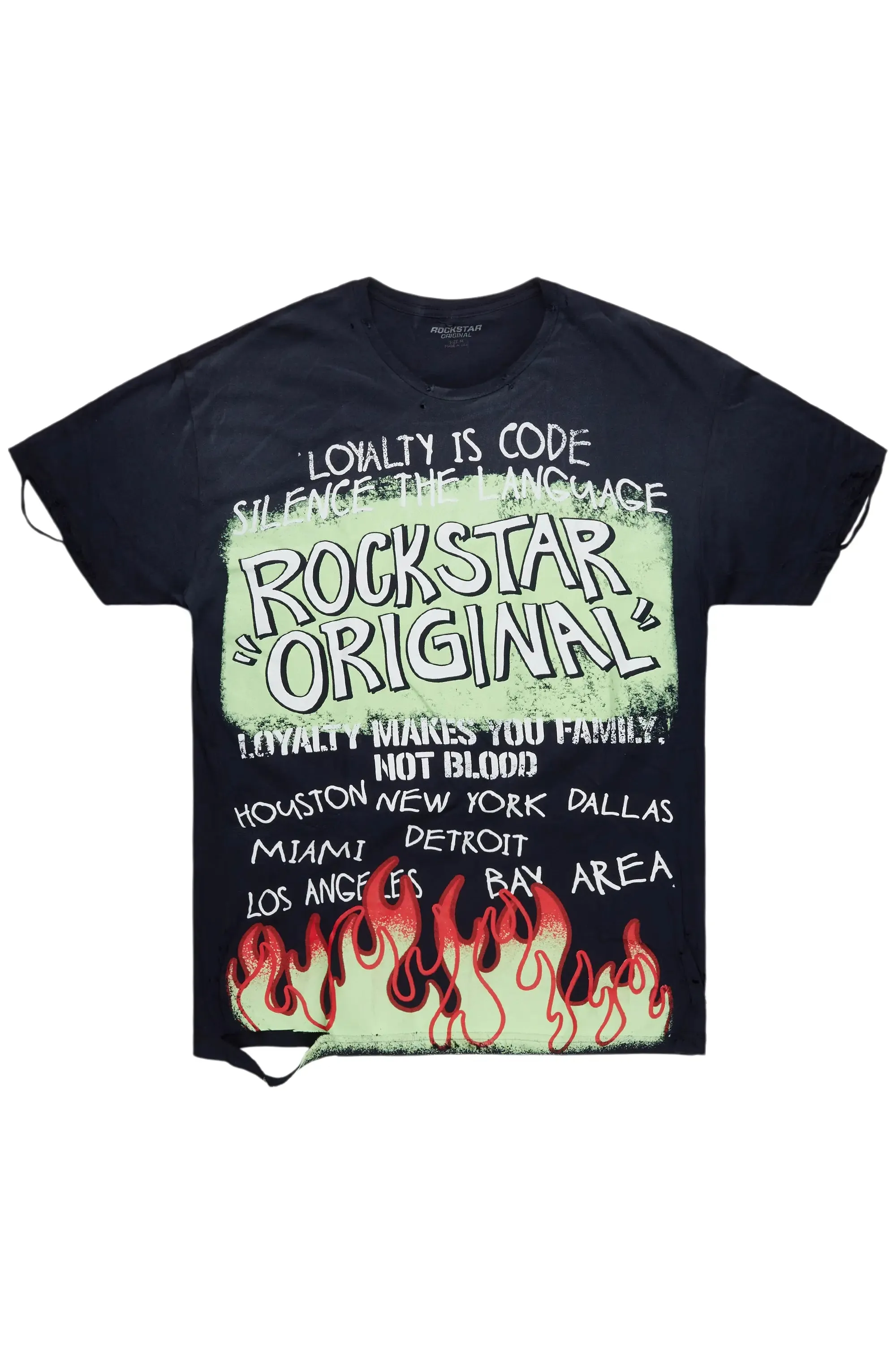 Beno Navy Oversized Graphic T-Shirt sold by Rockstar Original