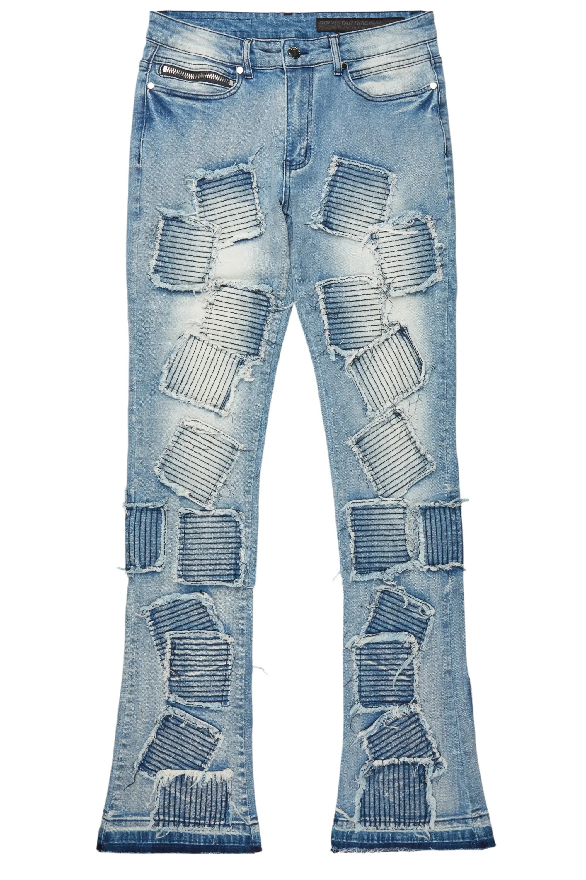 Gawel Blue Stacked Flare Jean sold by Rockstar Original product image thumbnail 2