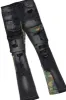 Beno Black/Black Long Sleeve T-Shirt & Zeta Super Stacked Flare Jean Bundle sold by Rockstar Original