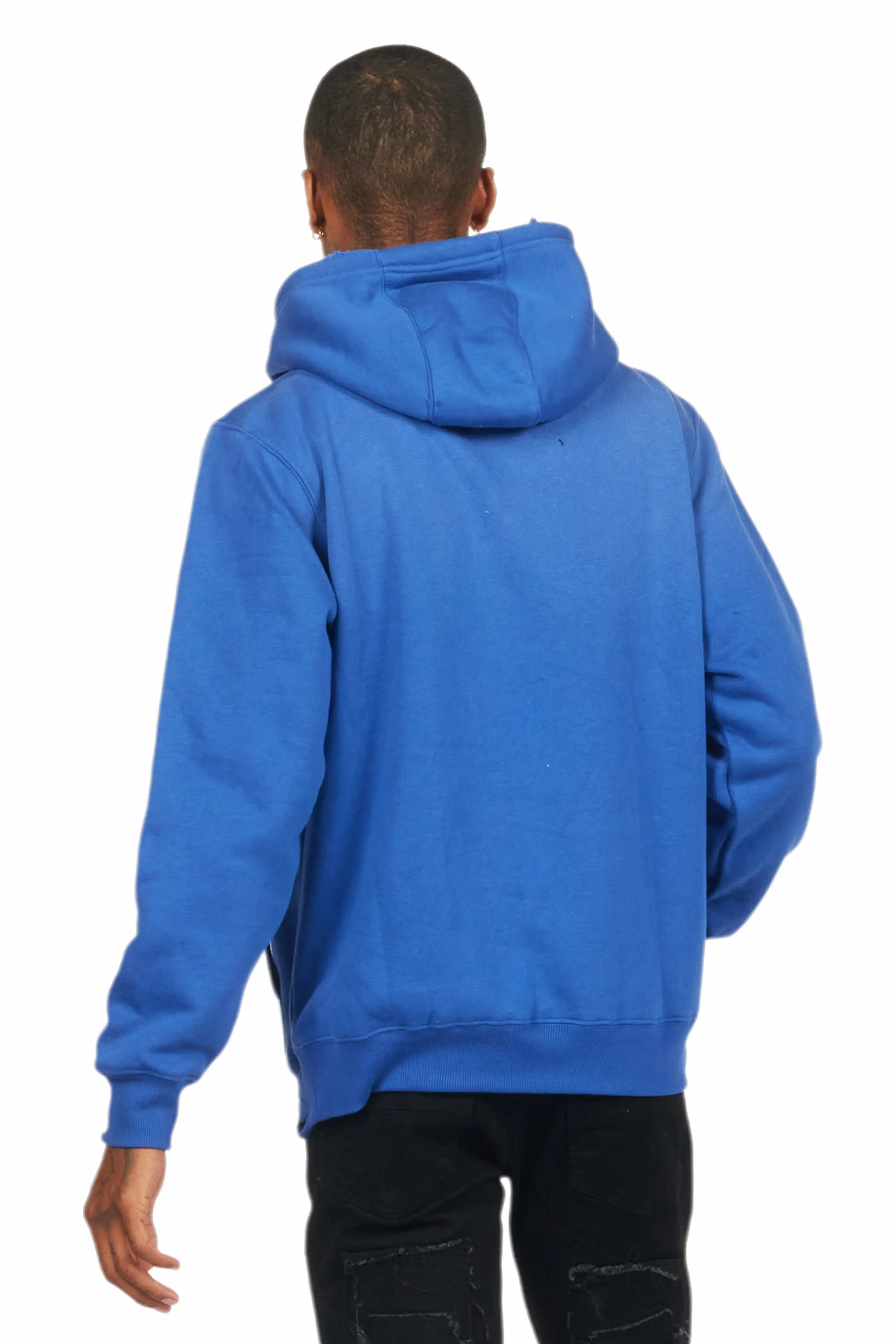 Tarl Royal Blue Distressed Graphic Hoodie sold by Rockstar Original product image thumbnail 4