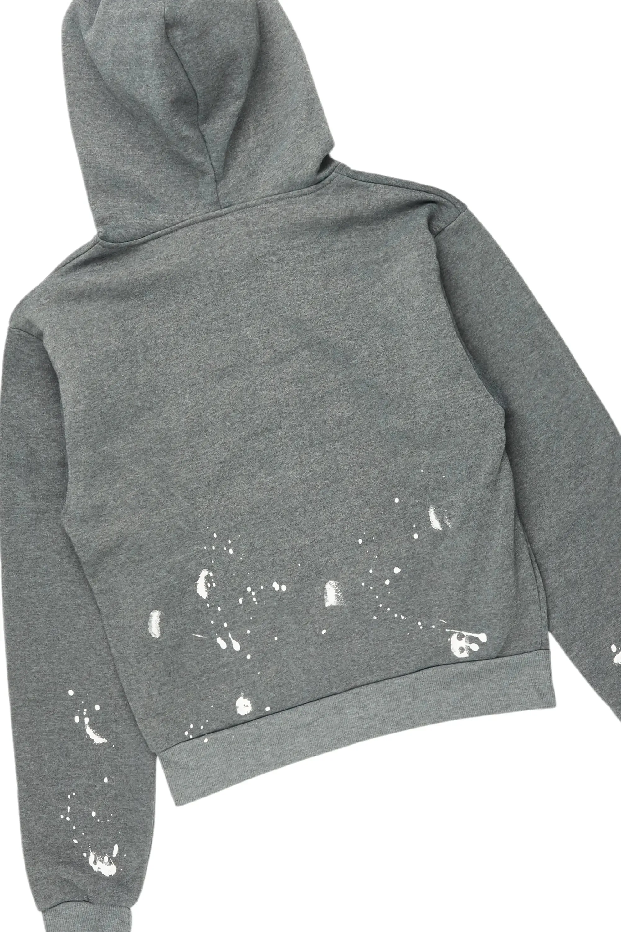 Halloway Heather Grey Zip Up Super Stacked Trackset sold by Rockstar Original product image thumbnail 3