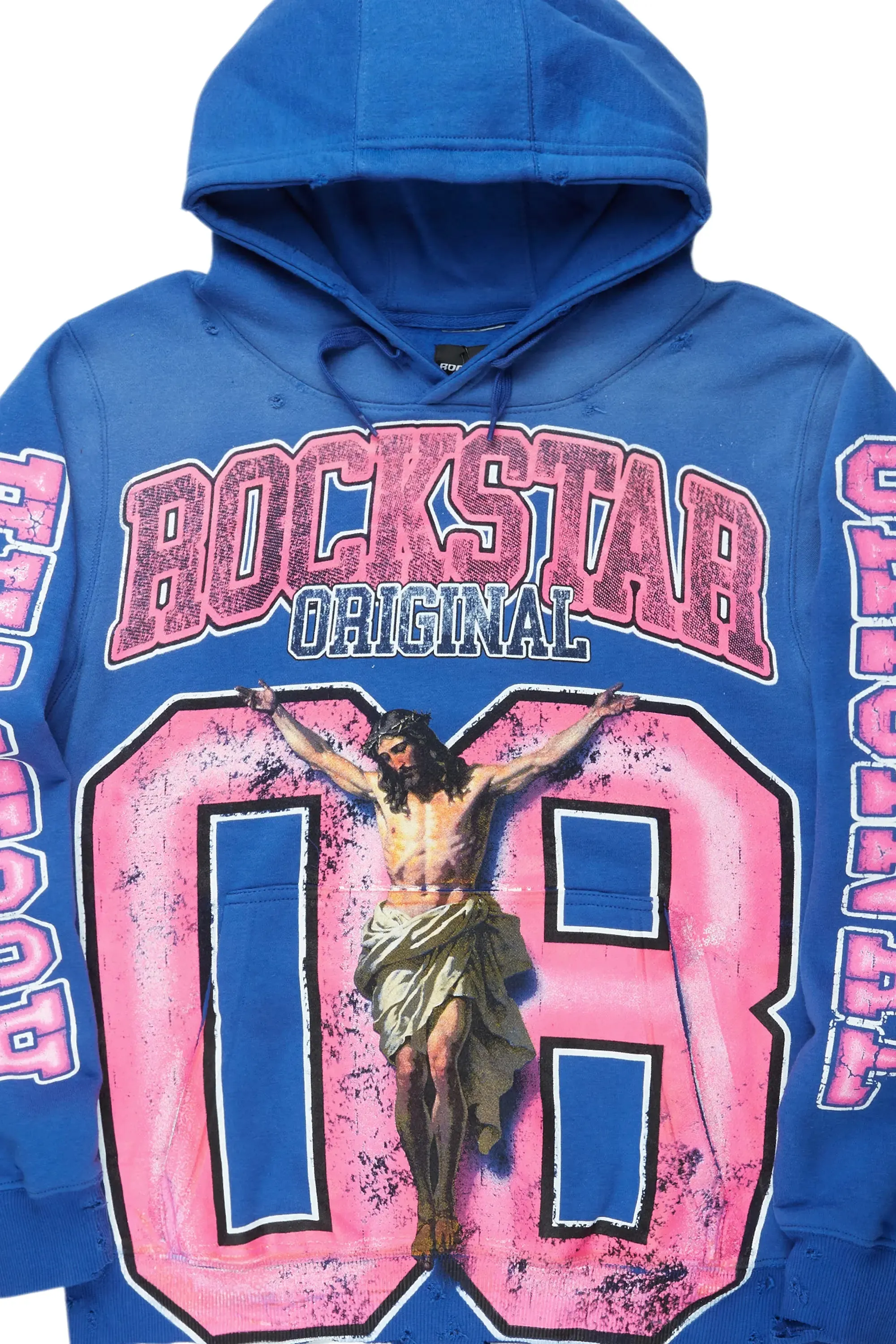 Tariqa Royal Blue Oversized Hoodie sold by Rockstar Original product image thumbnail 2