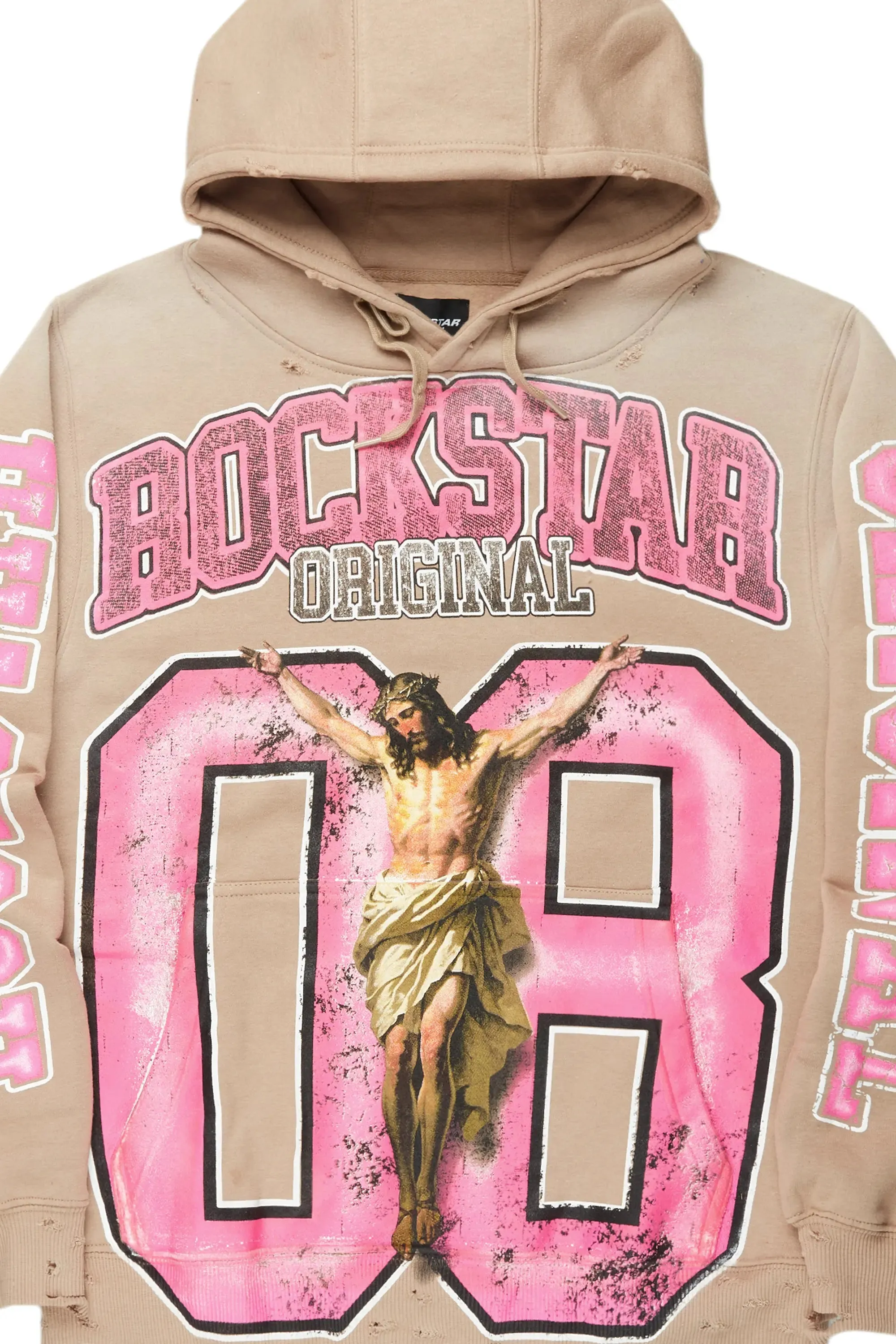 Tariqa Beige Oversized Hoodie sold by Rockstar Original product image thumbnail 2