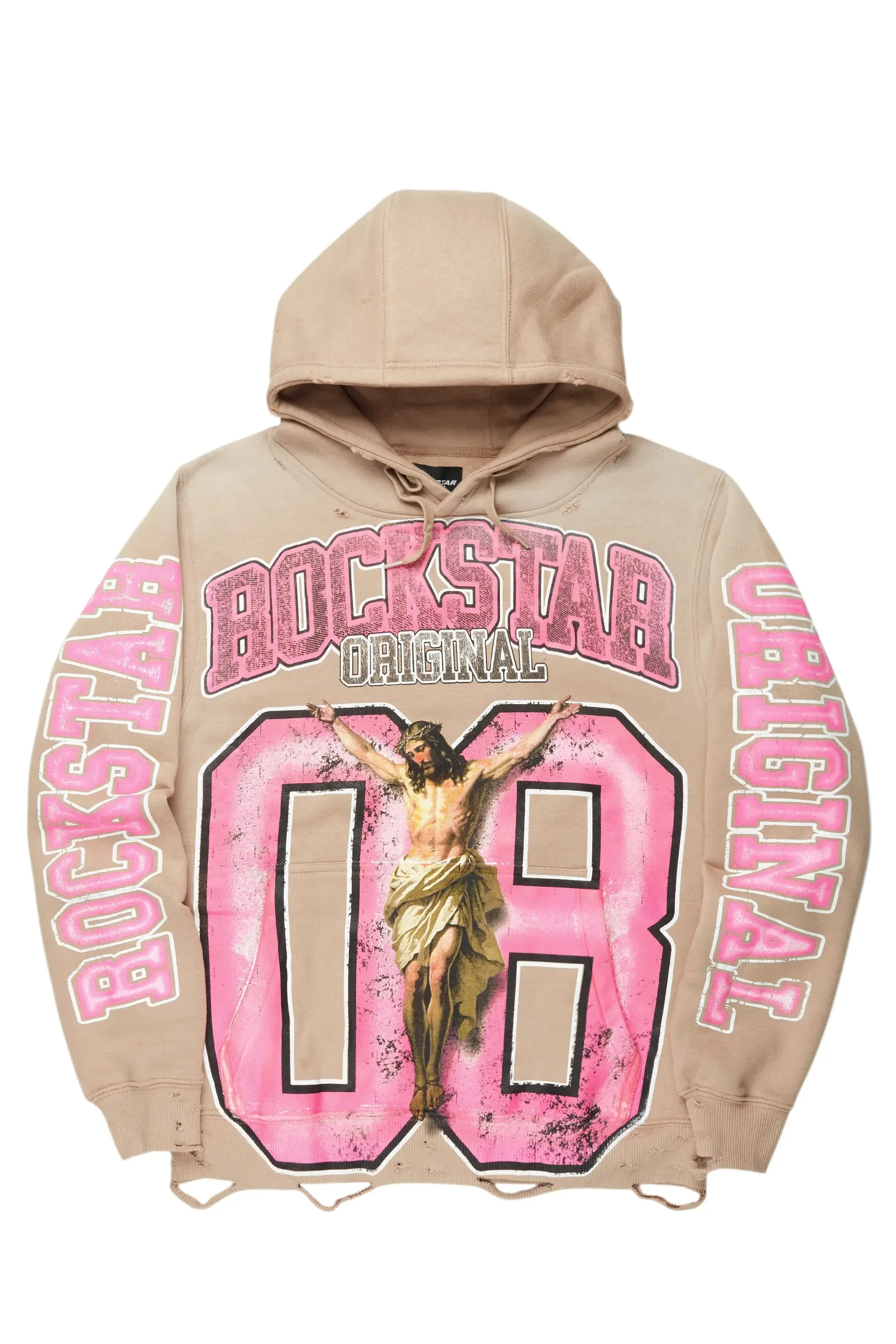 Tariqa Beige Oversized Hoodie sold by Rockstar Original