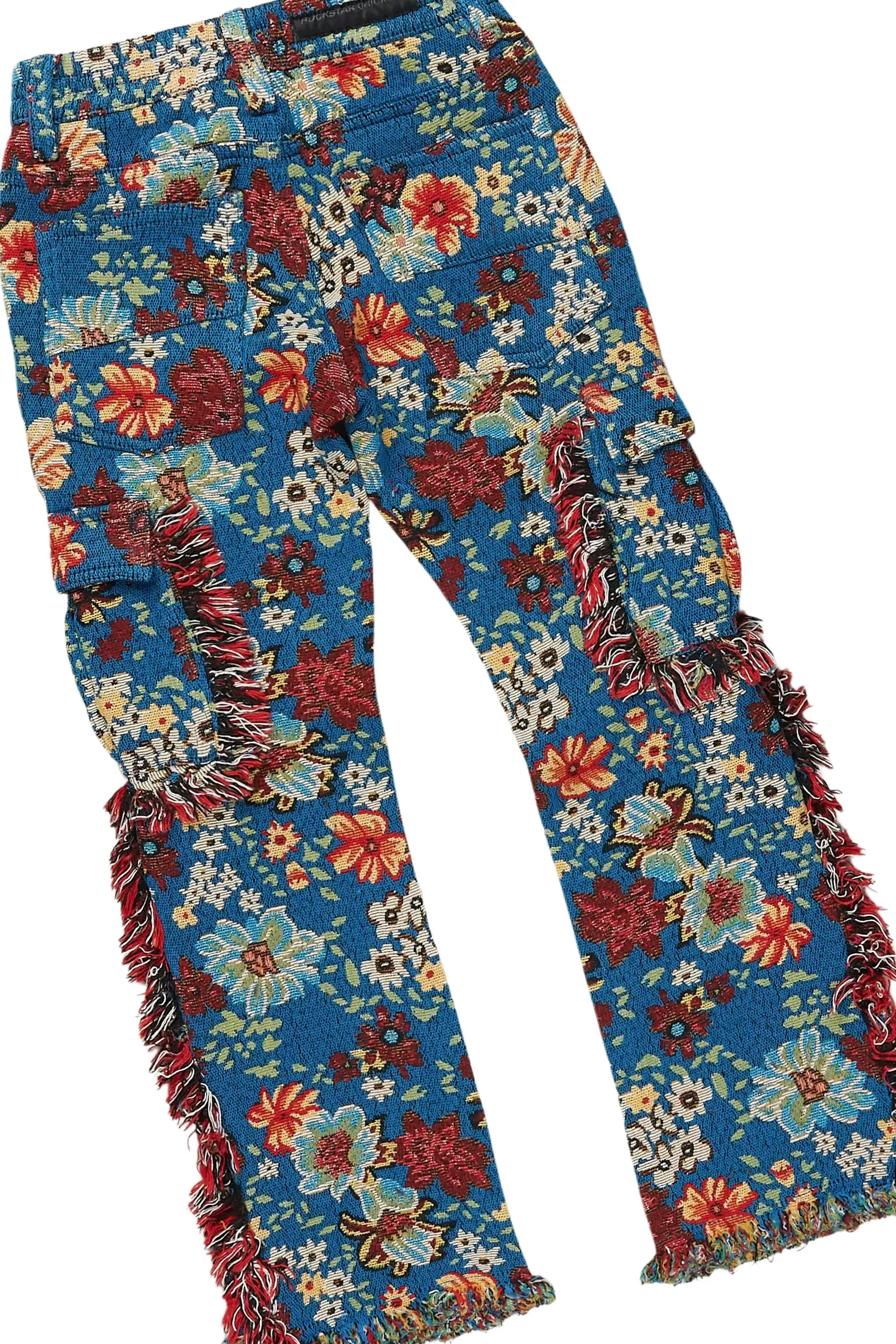 Girls Brooke Royal Blue Hoodie/Stacked Flare Jean Set sold by Rockstar Original product image thumbnail 4