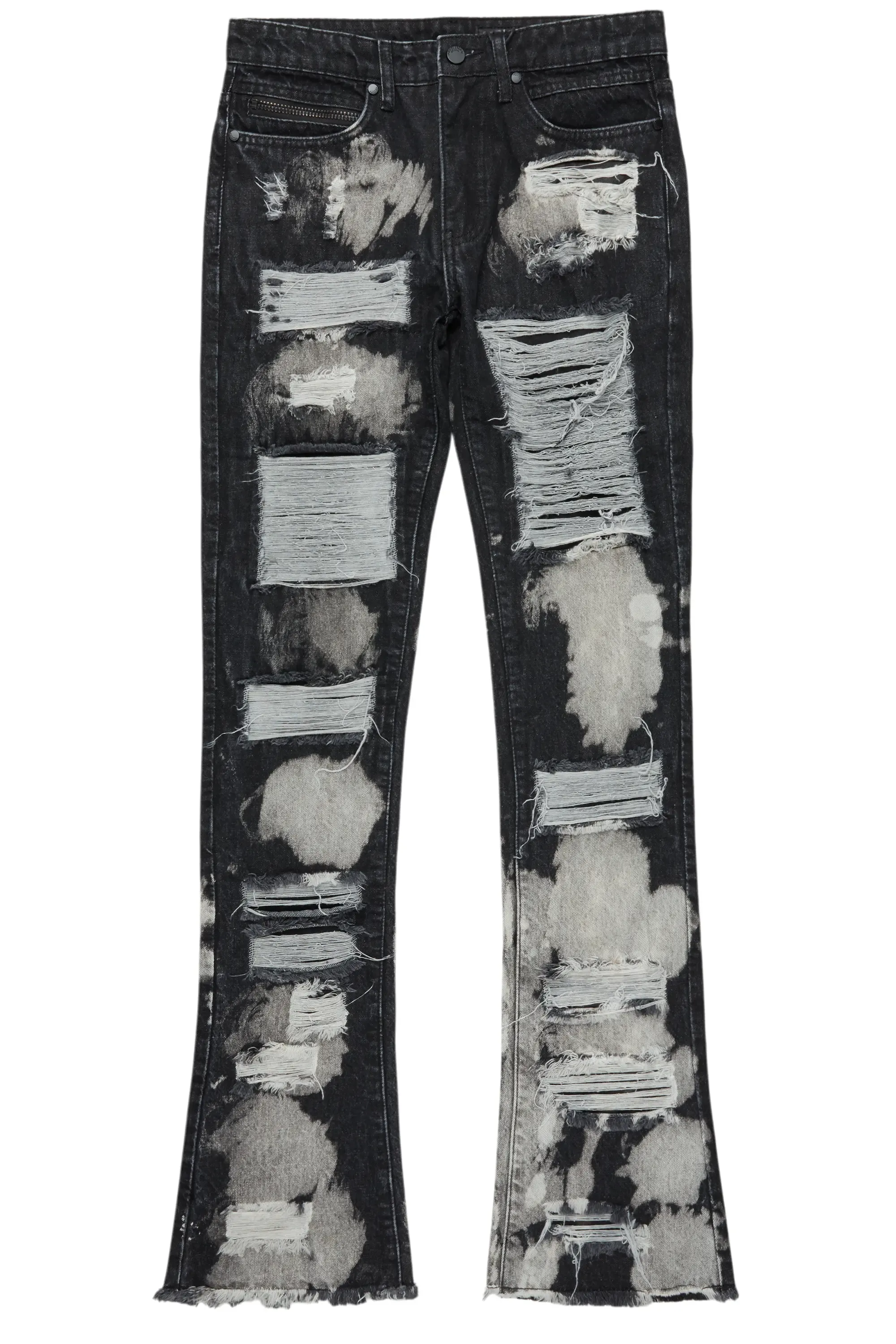 Stig Black Bleach Stacked Flare Jean sold by Rockstar Original product image thumbnail 2