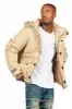 Adley Beige Utility Puffer Jacket sold by Rockstar Original