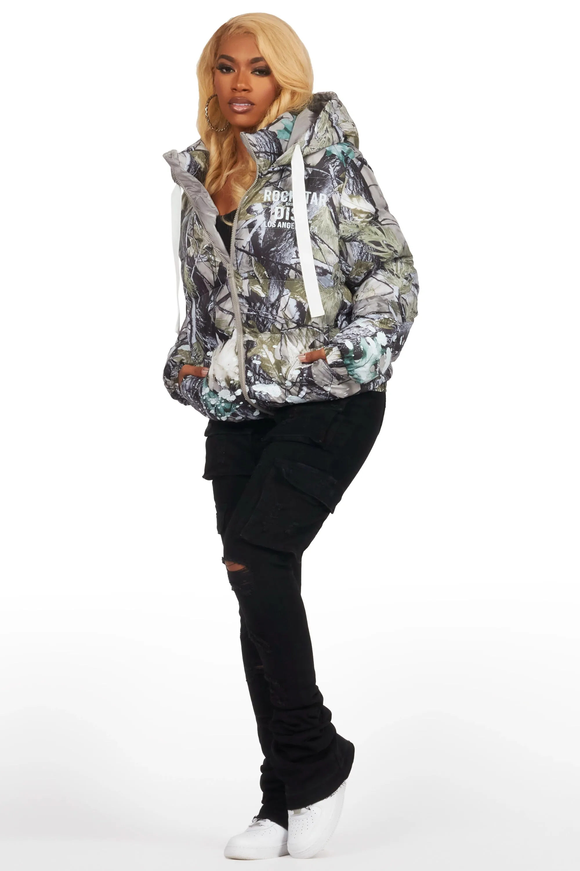 Art Dist. 2.0 Tree Camo Puffer Jacket sold by Rockstar Original product image thumbnail 4