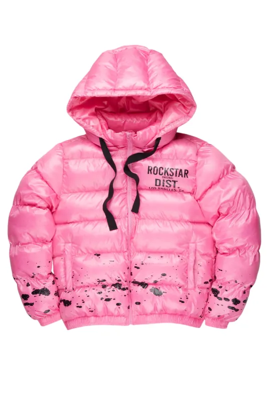 Art Dist. 2.0 Pink Puffer Jacket sold by Rockstar Original