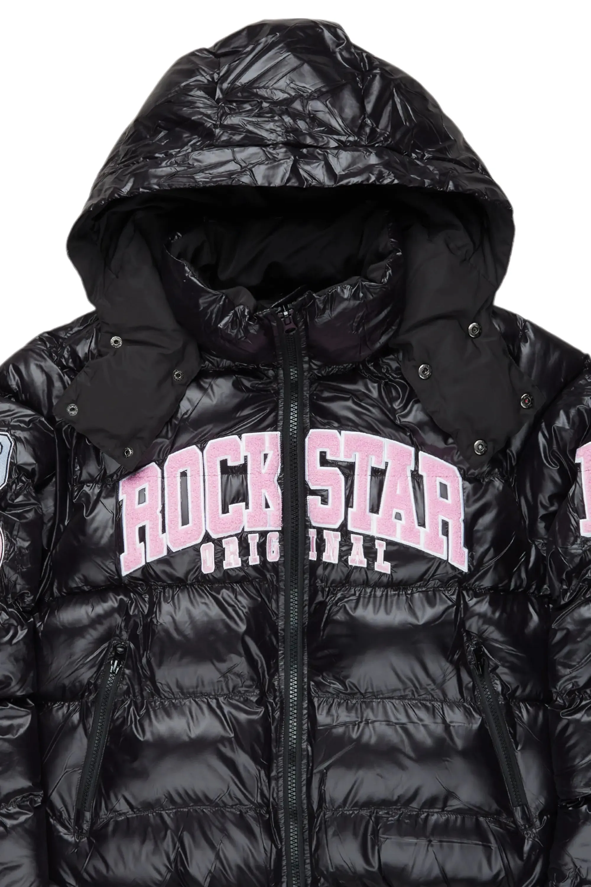 Esmeralda Black Puffer Jacket sold by Rockstar Original product image thumbnail 3