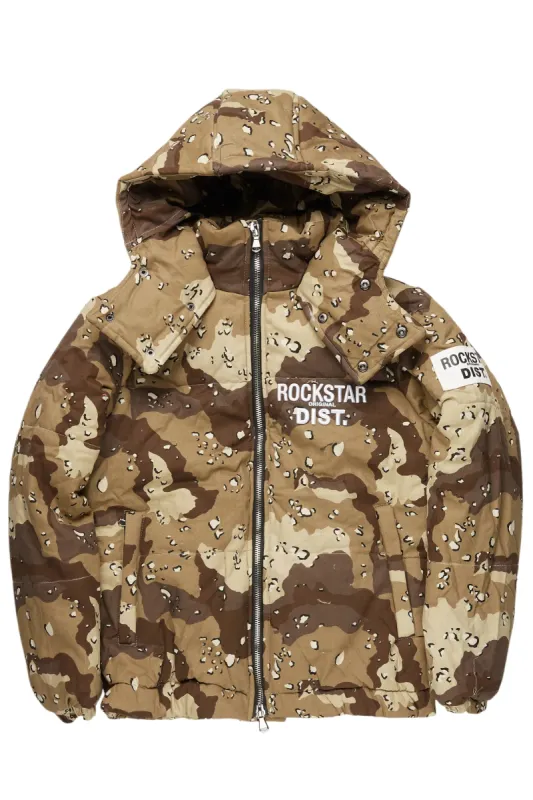 Bevis Digital Desert Camo Puffer Jacket sold by Rockstar Original