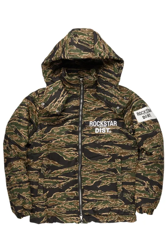 Bevis Camo Puffer Jacket sold by Rockstar Original