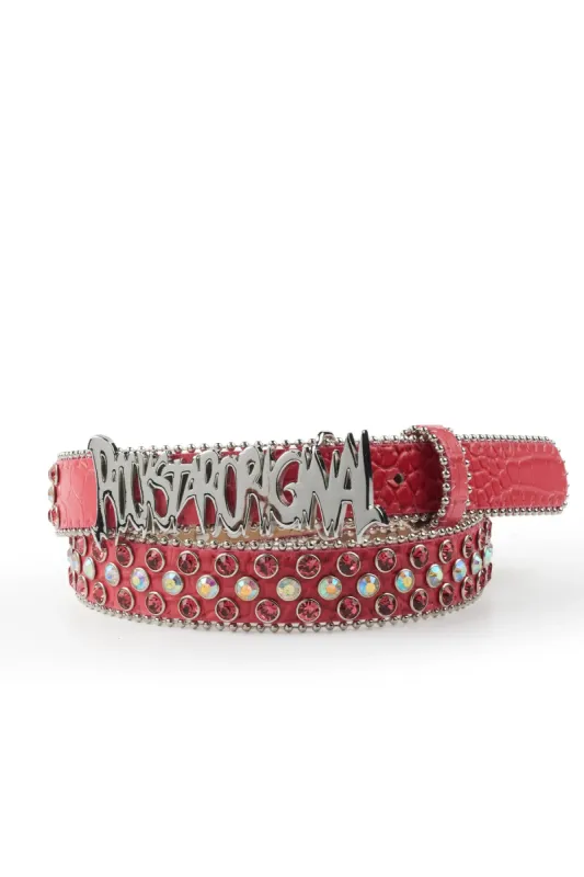 Sammy Pink Rhinestone Belt sold by Rockstar Original