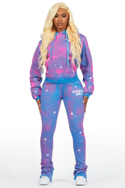 Keiana Bright Blue Super Stacked Trackset sold by Rockstar Original