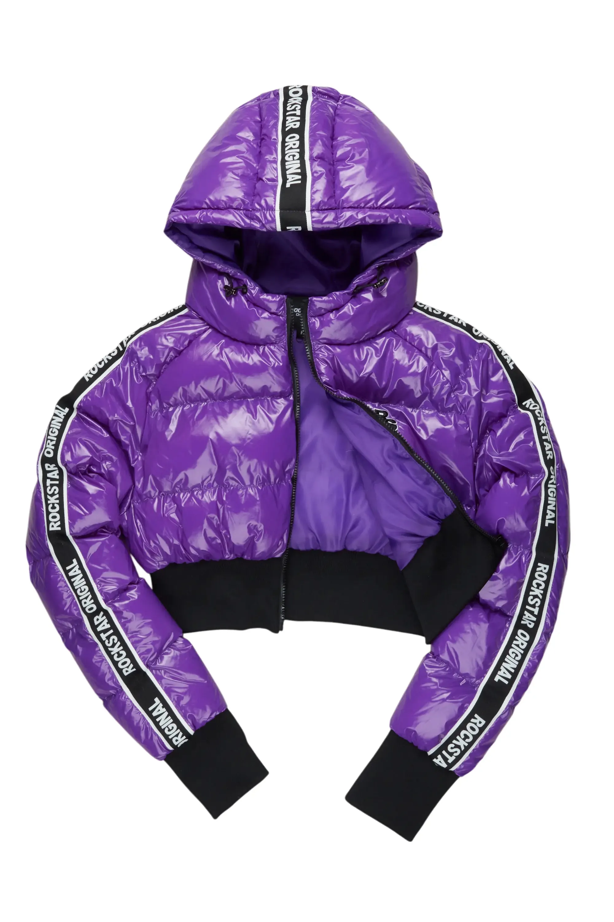 Jackey Purple 2.0 Crop Puffer Jacket sold by Rockstar Original product image thumbnail 5