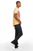 Shake Black Coated Stacked Flare Jean sold by Rockstar Original