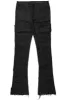 Shake Black Coated Stacked Flare Jean sold by Rockstar Original