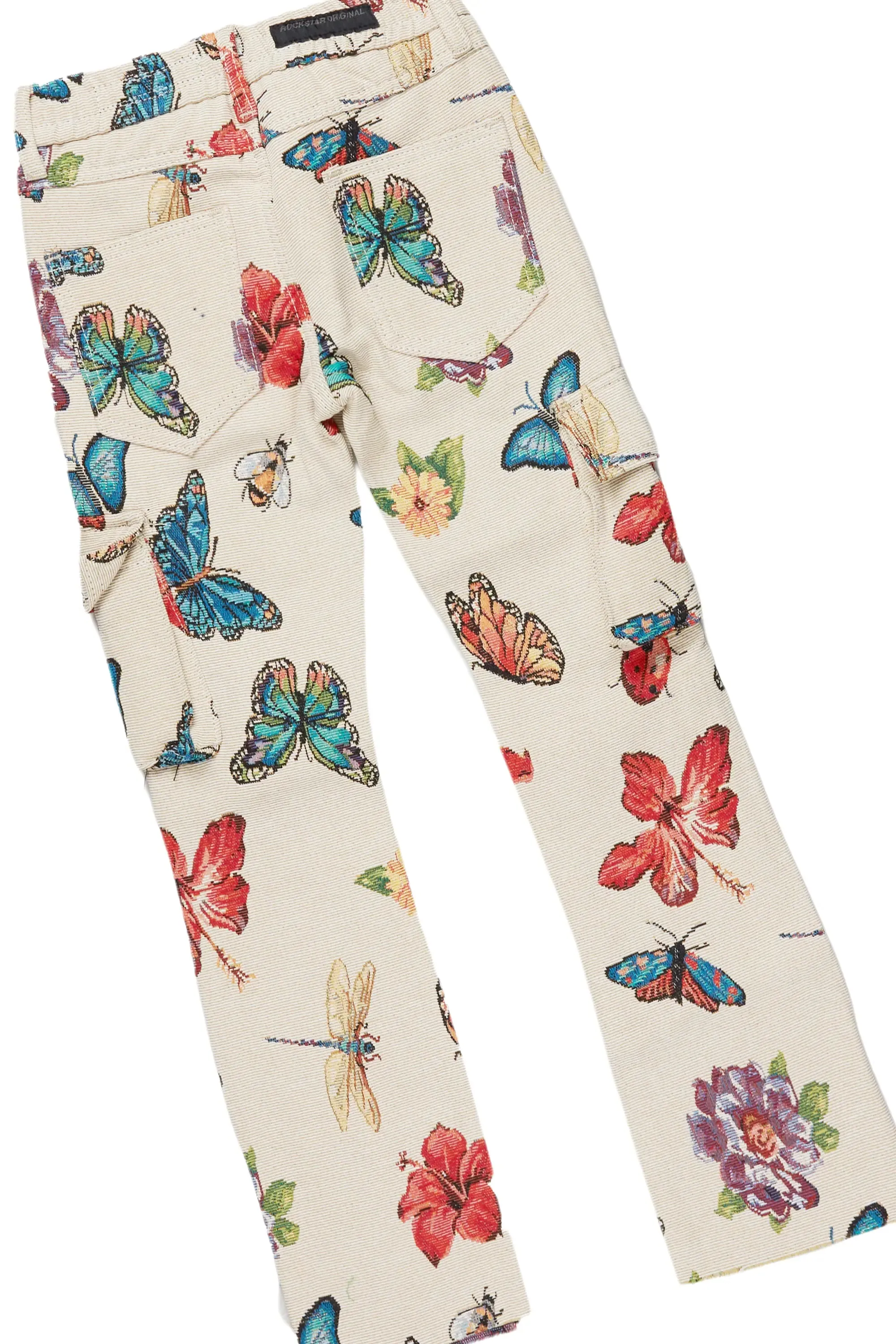 Girls Maeve Royal Blue Hoodie/Stacked Flare Jean Set sold by Rockstar Original product image thumbnail 4