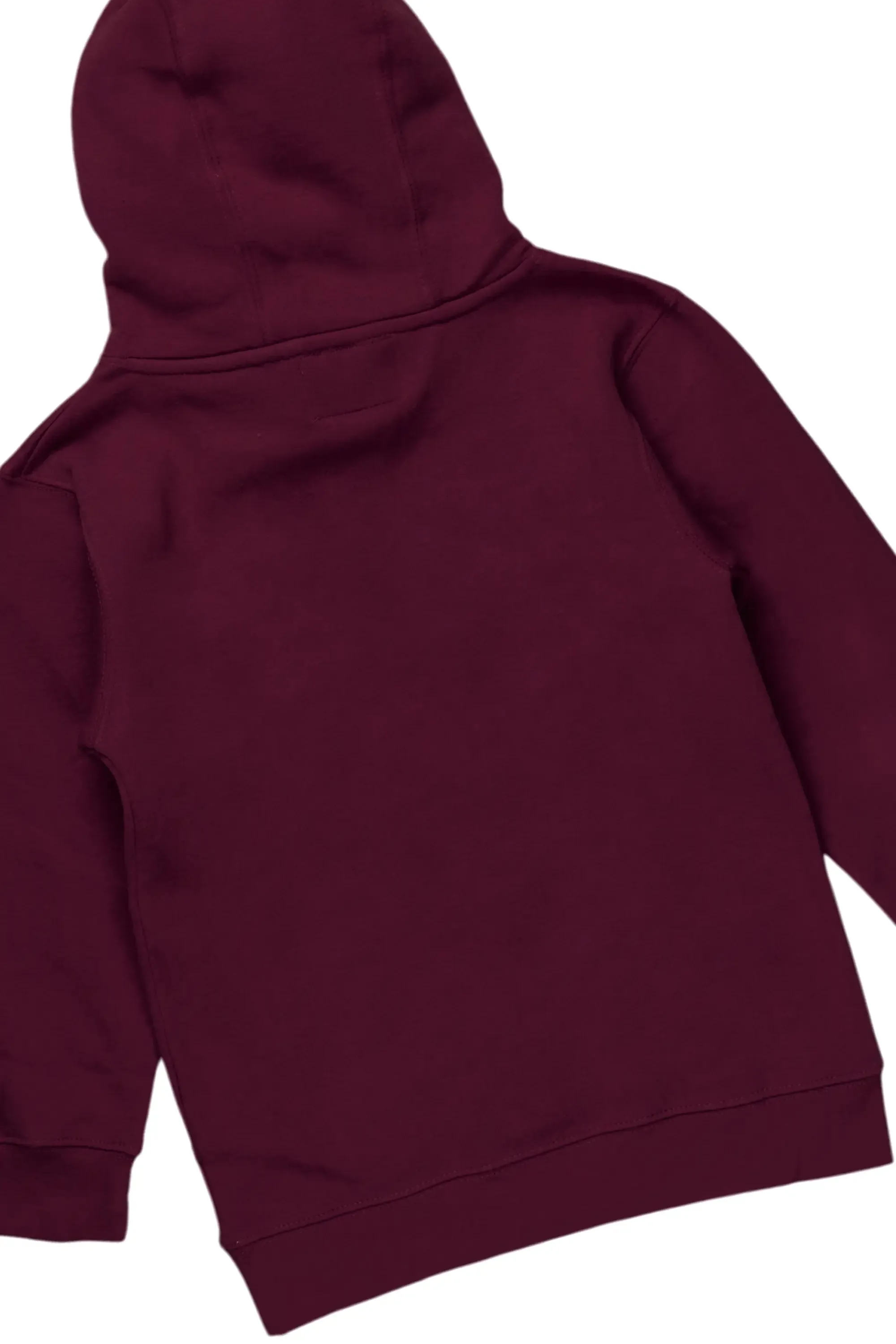 Girls Kaite Maroon Hoodie/Stacked Flare Jean Set sold by Rockstar Original product image thumbnail 3