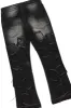 Boys Bede Vintage Black Hoodie/Stacked Flare Jean Set sold by Rockstar Original