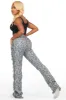 Syncere Navy Tapestry Stacked Pant sold by Rockstar Original