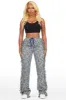 Syncere Navy Tapestry Stacked Pant sold by Rockstar Original